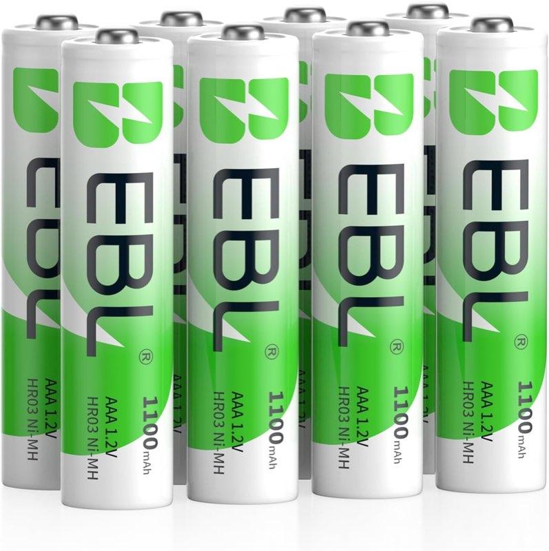 EBL AAA NiMH 1100 mAh, 8 Stück mit Box