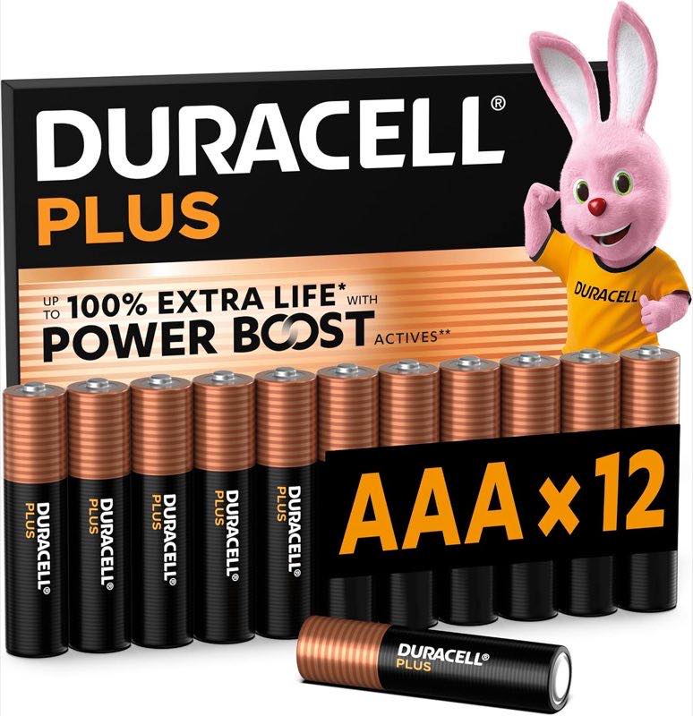 Duracell Plus AAA, 12 Stück