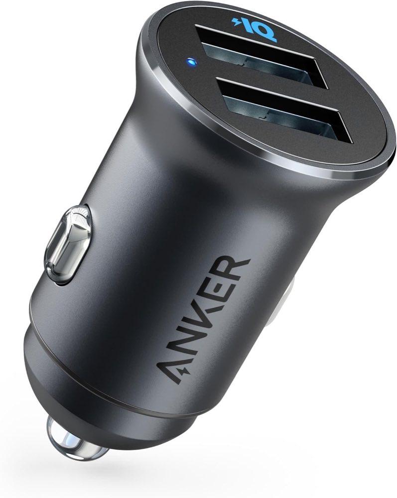 Anker 24W Zigarettenanzünder USB, Mini Autoladegerät, 4,8A Duales USB