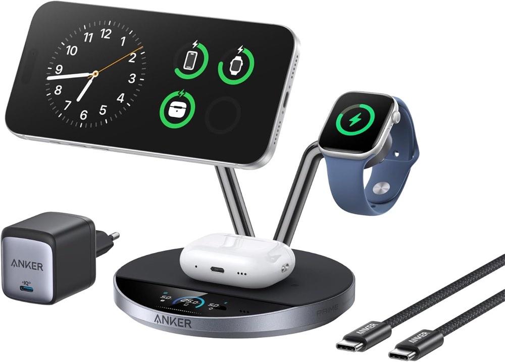 Anker Prime 3-in-1 Ladestation Qi2