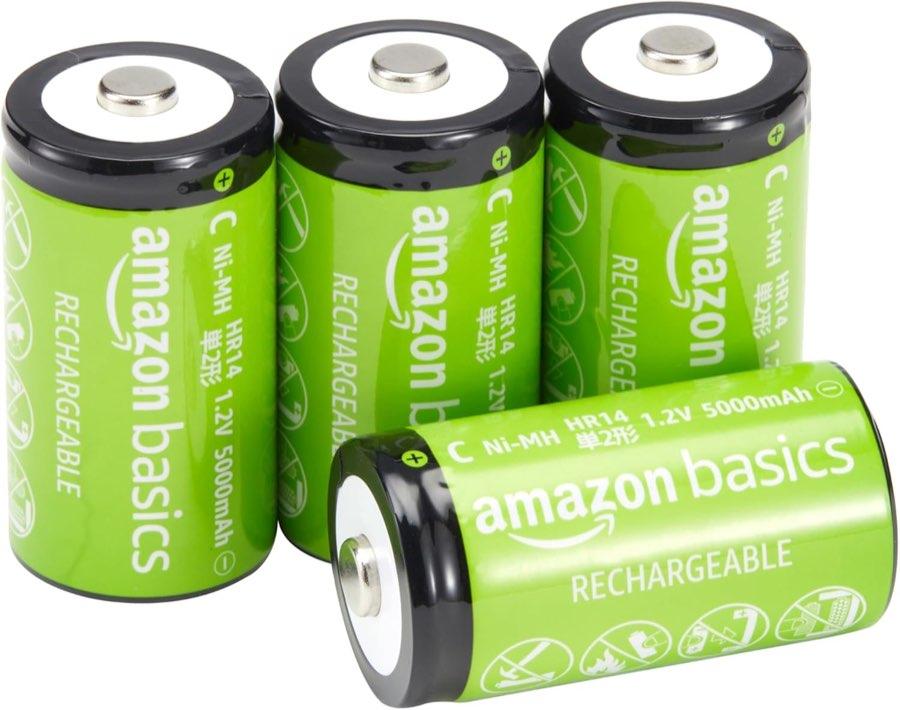 Amazon Basics NiMH C 5000 mAh, 4 Stück