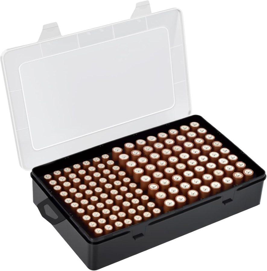 Xuerdon Organizer für 134 AA- und AAA-Batterien