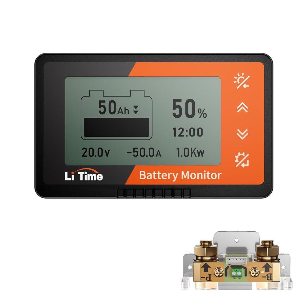 LiTime 500A Batteriemonitor mit M8-Shunt
