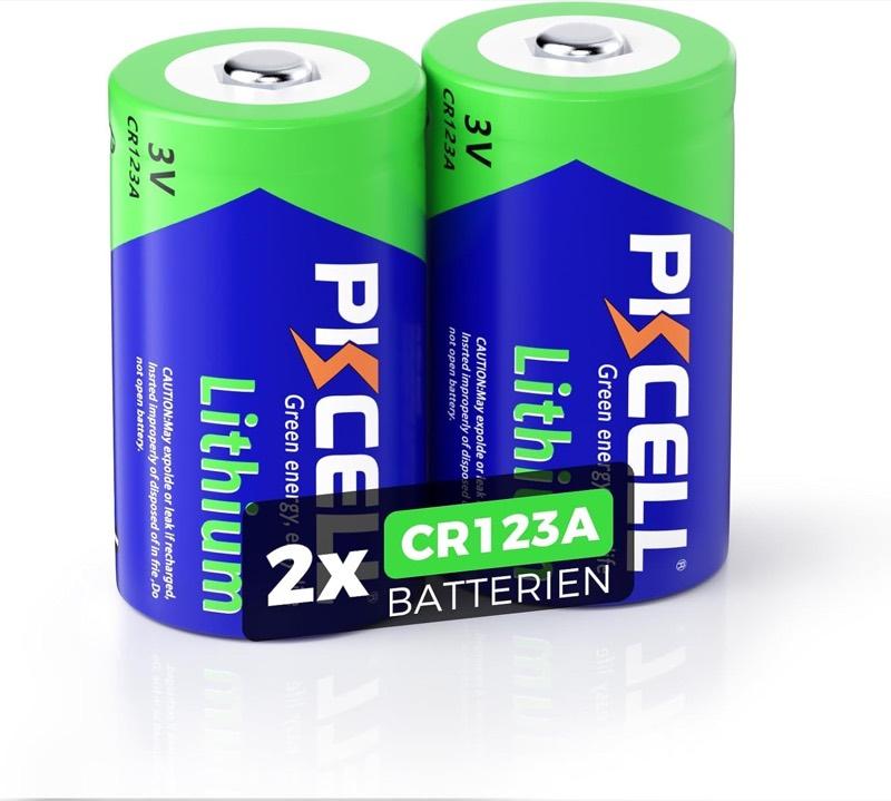 PKCELL CR123A, 2 Stück