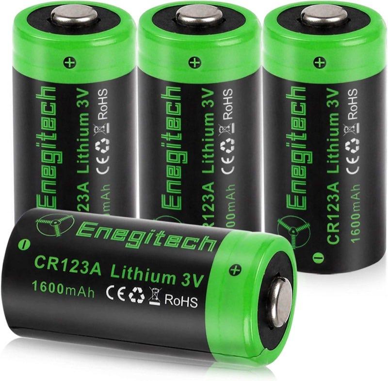 Enegitech Enegitech CR123A, 4 Stück