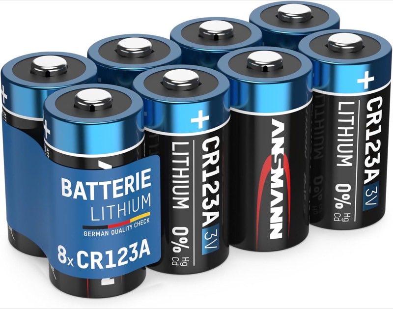 Ansmann CR123A, 8 Stück