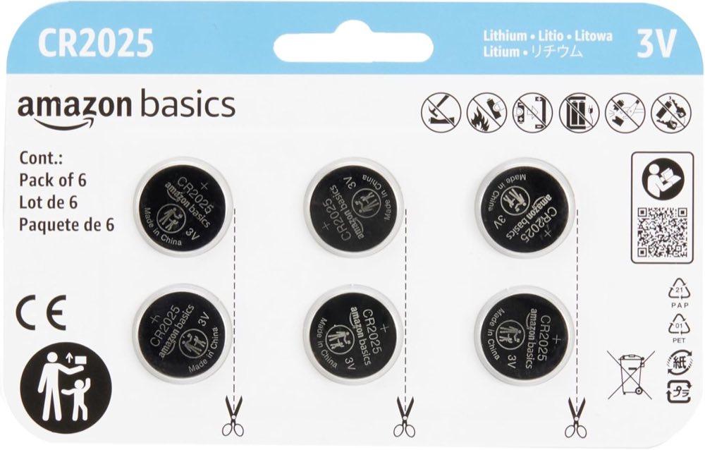 Amazon Basics Amazon Basics CR2025, 6 Stück