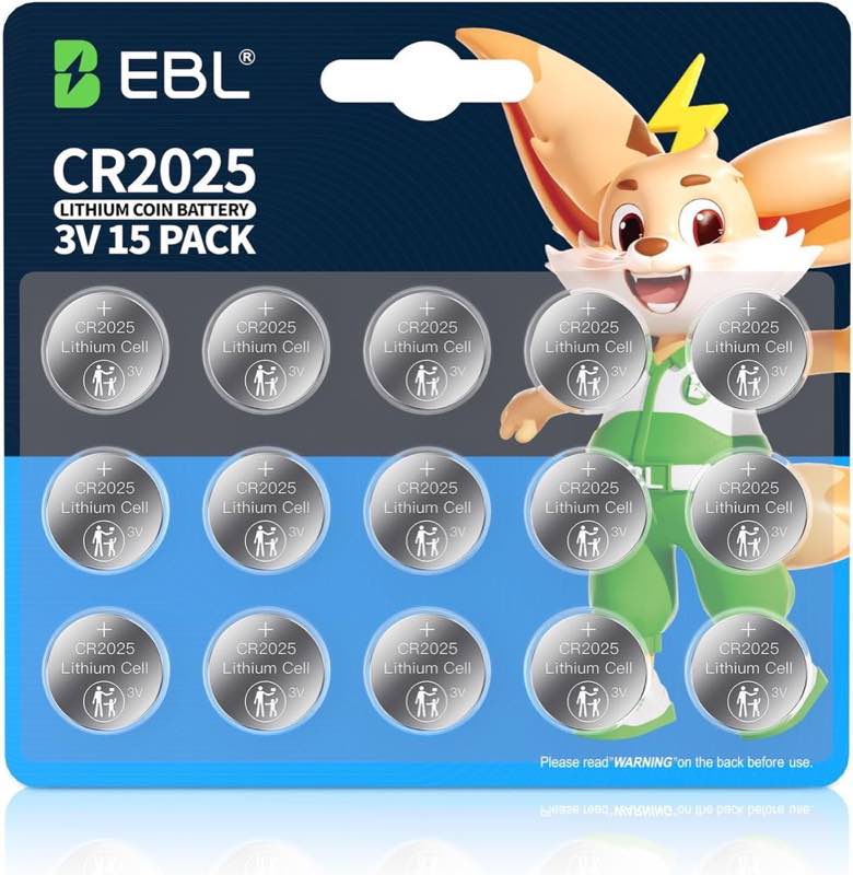 EBL CR2025, 15 Stück