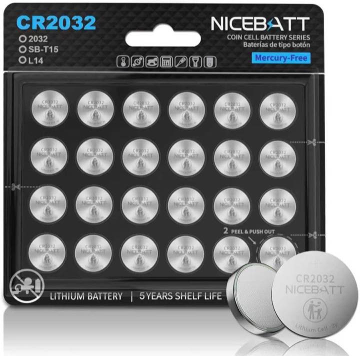 NICEBATT CR2032, 24 Stück