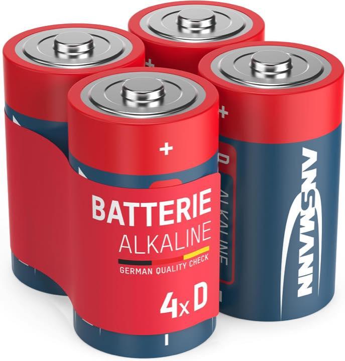 Ansmann Ansmann Alkaline Mono D LR20, 4 Stück