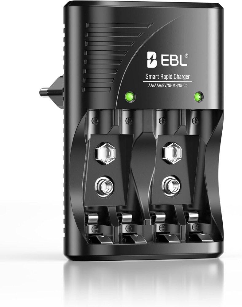 EBL EBL Steckerladegerät, paarweise, mit 9 V