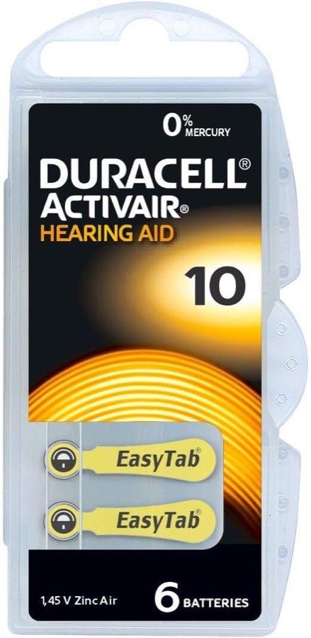 Testsieger Duracell Activair Typ 10, 60 Stück