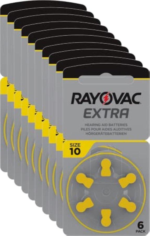 Rayovac Extra Advanced, 60 Stück, Markenfeld VARTA