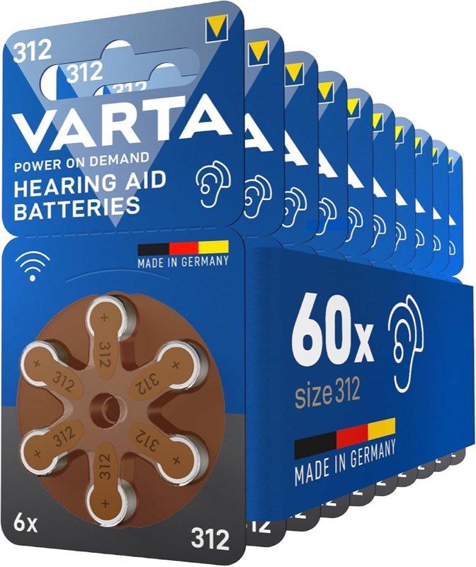 VARTA 312, 60 Stück