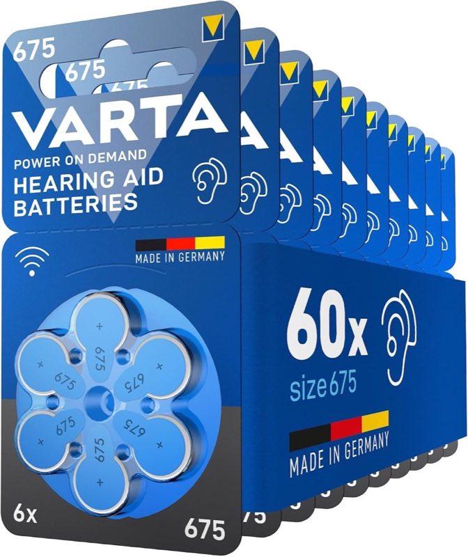VARTA 675, 60 Stück