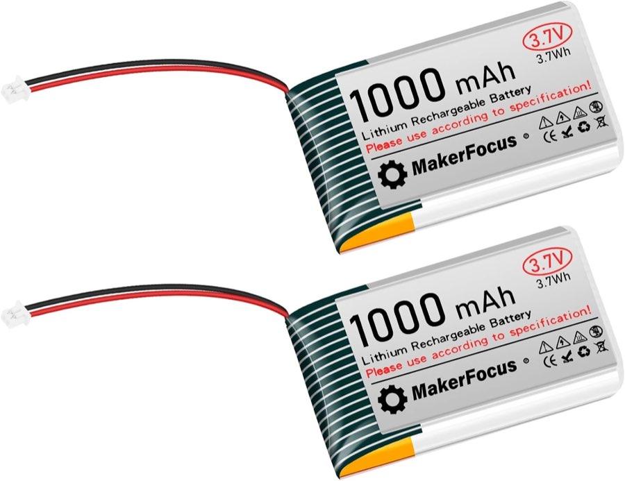 YELUFT 3,7 V 1000 mAh, 2 Stück
