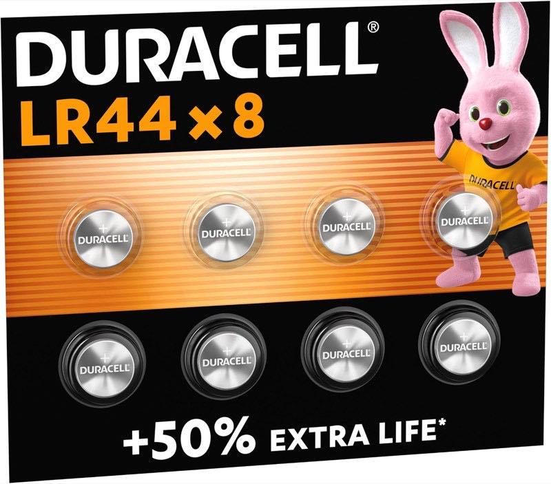 DURACELL LR44, 8 Stück