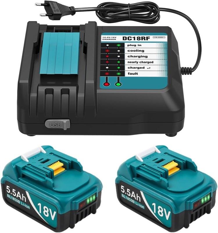 TeenPower Set, 2× 5,5 Ah und 3-A-Lader