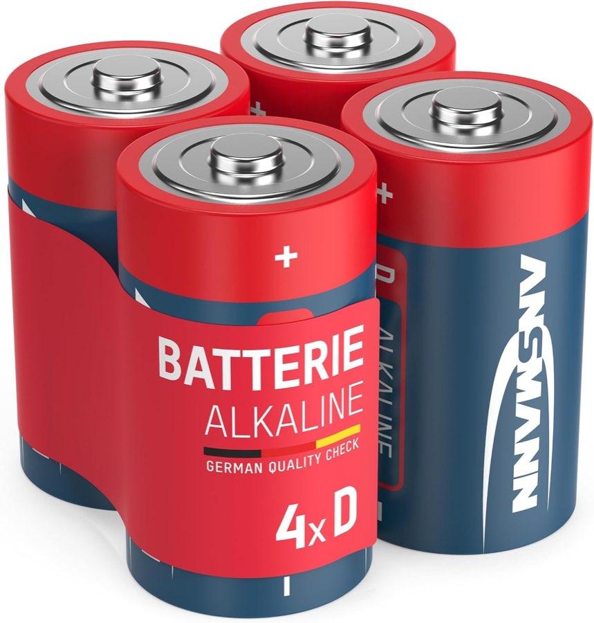 Ansmann Alkaline Mono D LR20, 4 Stück