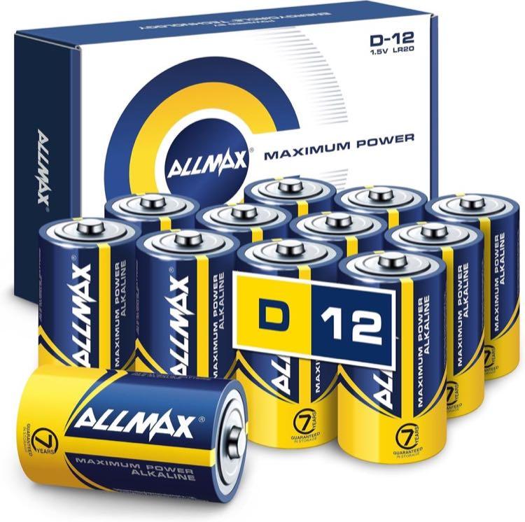 ALLMAX ALLMAX D Mono Alkaline LR20, 12 Stück