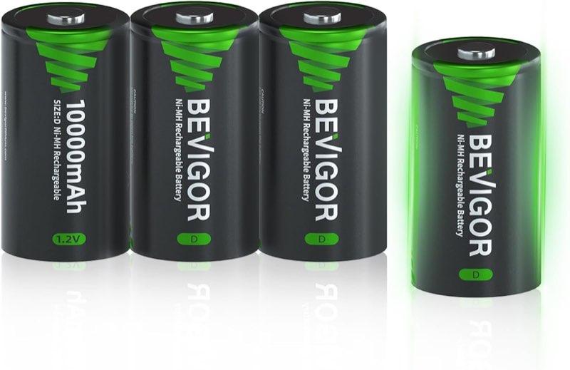 BEVIGOR NiMH D 10000 mAh, 4 Stück