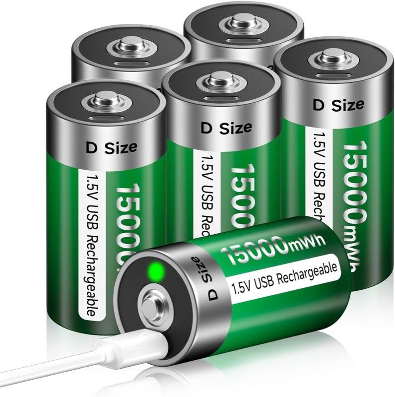 Palogreen Li-Ion D 15000 mWh, 6 Stück