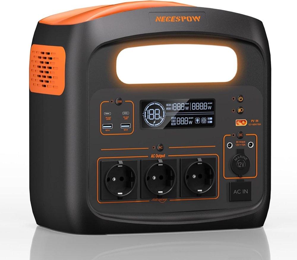 NECESPOW N1200P, 1024 Wh, 1800 W