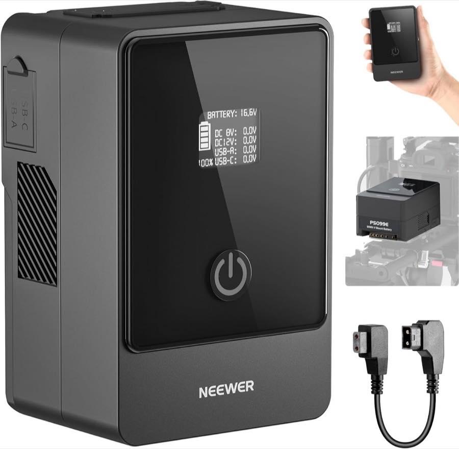 NEEWER PS099E mit D-Tap-Kabel