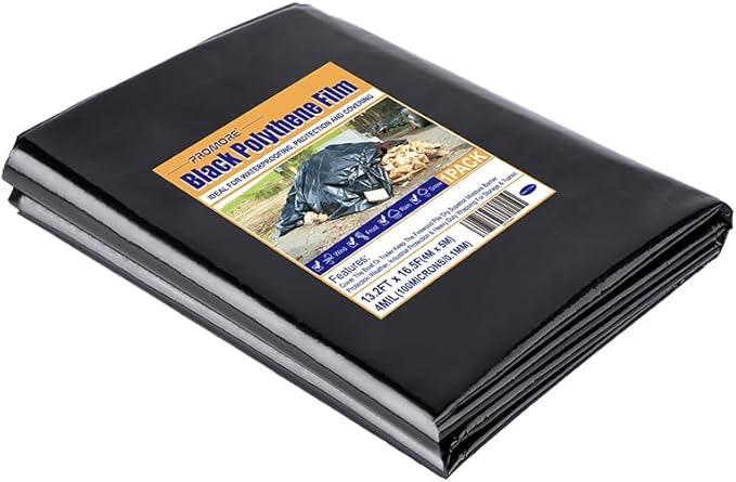 PROMORE Baufolie schwarz 4 × 5 m, 0,1 mm