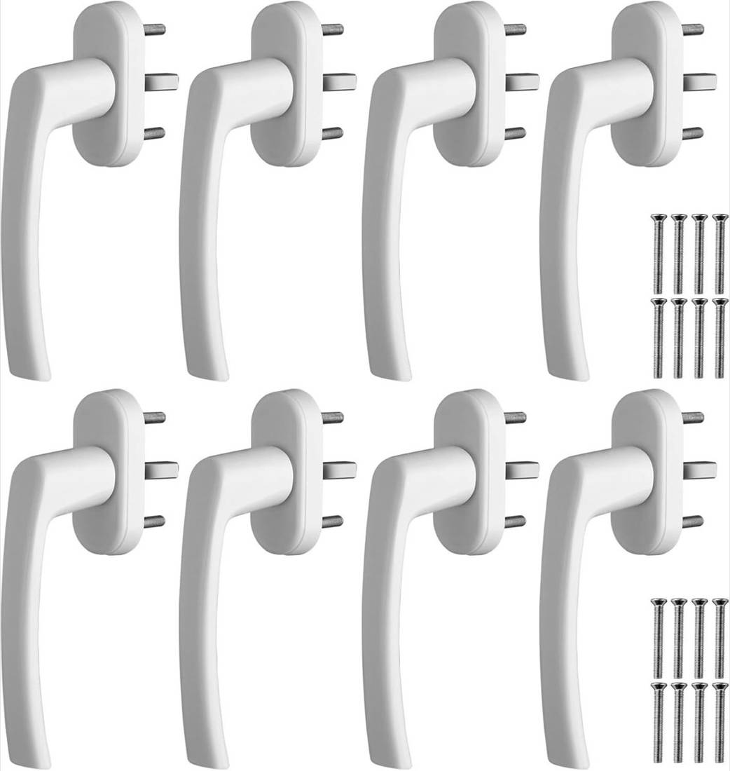 GETLITOOL Fenstergriffe Weiß (8 Stück)