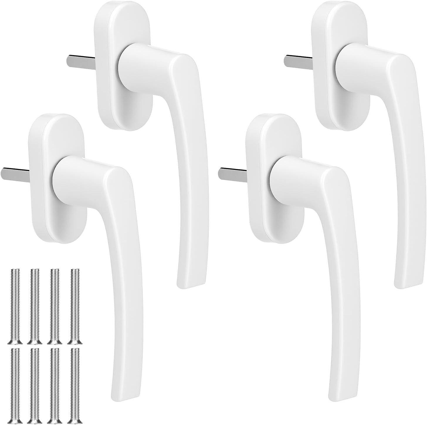 QWORK Fenstergriff Weiß (4 Stück)