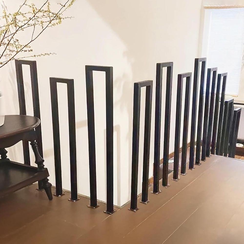 Ogimeka U-Geländer schwarz 85 cm