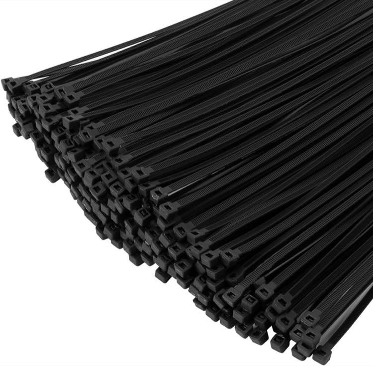 XINGO 1000× Kabelbinder 300×4,8 mm Schwarz