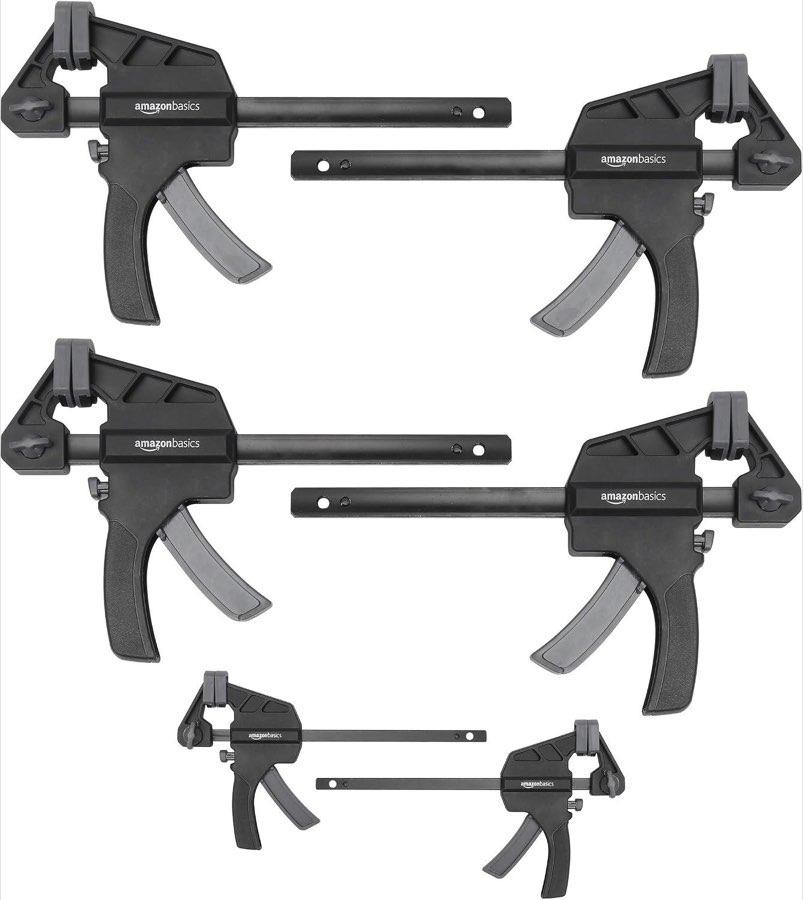 Amazon Basics 6× Einhandzwingen (10/15 cm Mix)