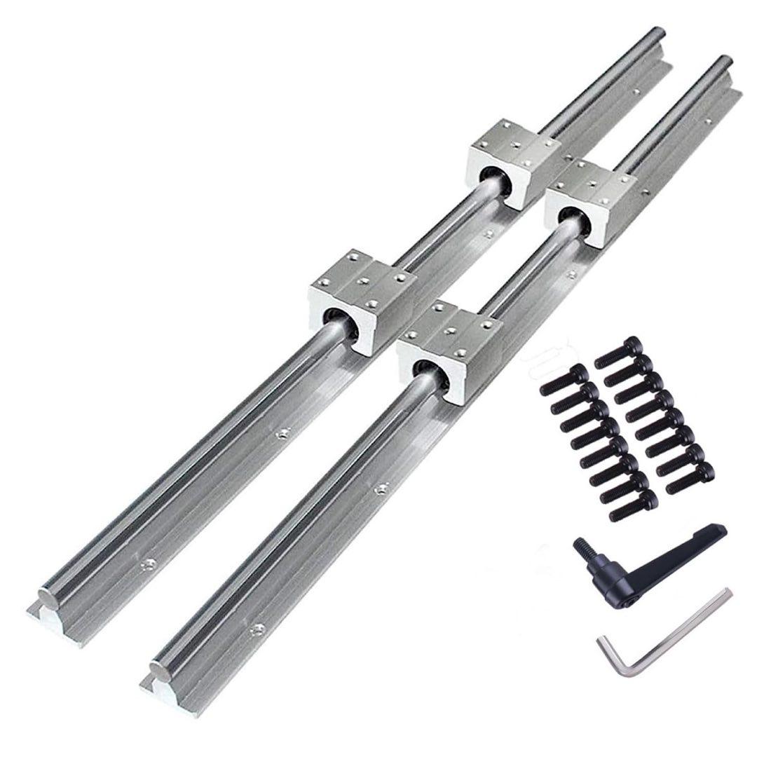 Linearführungen Produktbild – GooEquip SBR12-1000 mm Set (2 Schienen + 4 Blöcke)