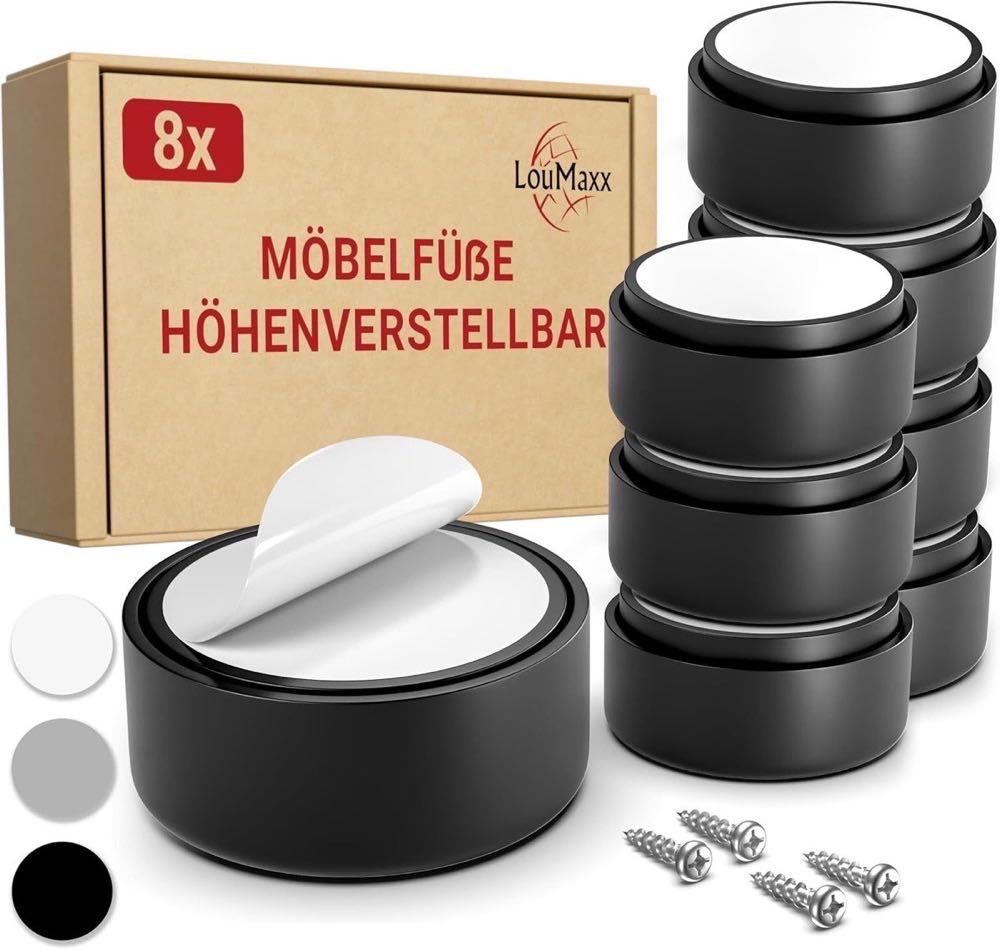 LouMaxx LouMaxx Gleitfüße höhenverstellbar, 8er-Set