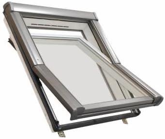Roto Dachfenster Produktbild – Roto Kunststoff-Dachfenster 65×118 inkl. Eindeckrahmen
