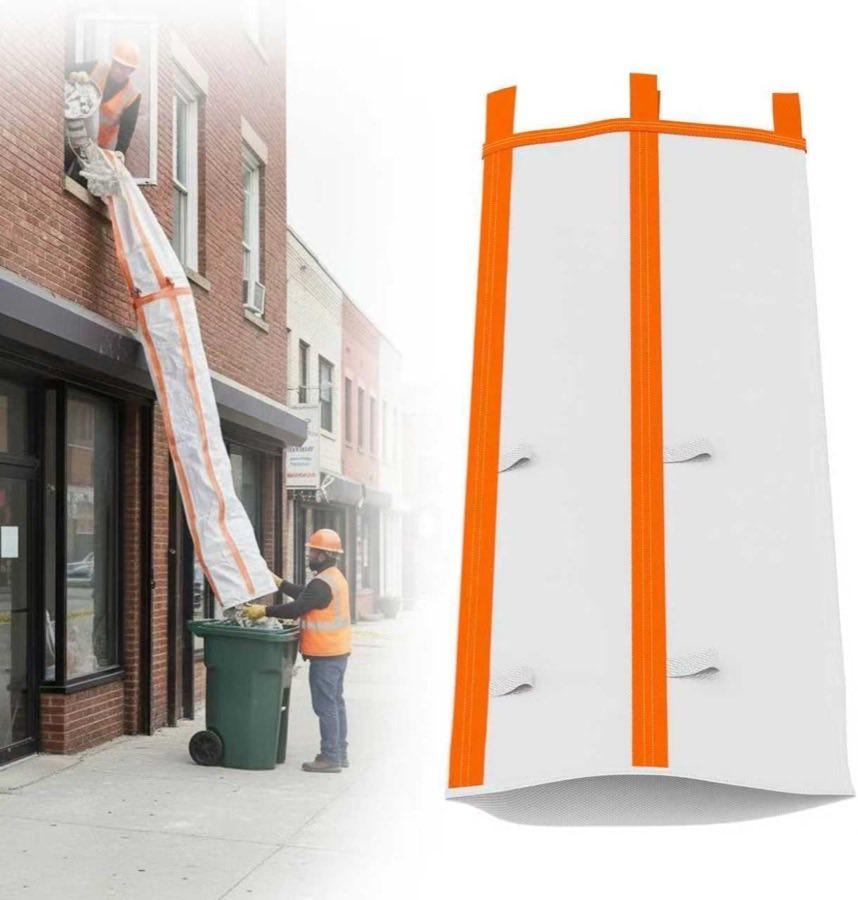 TOOSOAR PP-Schuttrutsche 300 cm (orange-rot)
