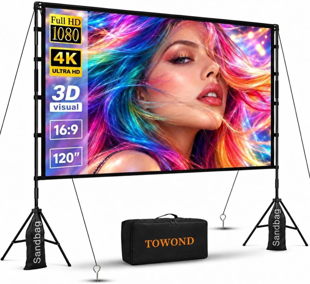 TOWOND Stativleinwand 120 Zoll