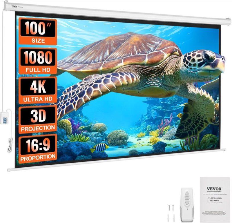 VEVOR Motorleinwand 100 Zoll