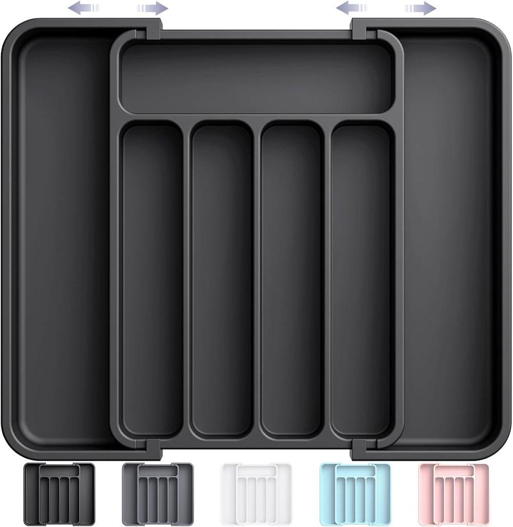 Aujen Besteckkasten schwarz mittel