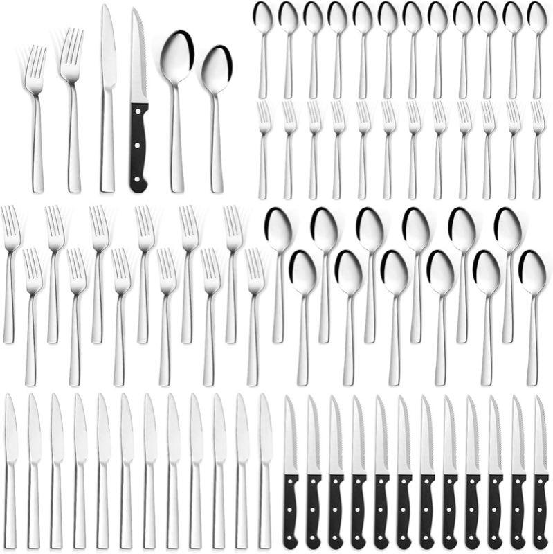 Bastwe 72-teilig für 12 Personen mit Steakmesser