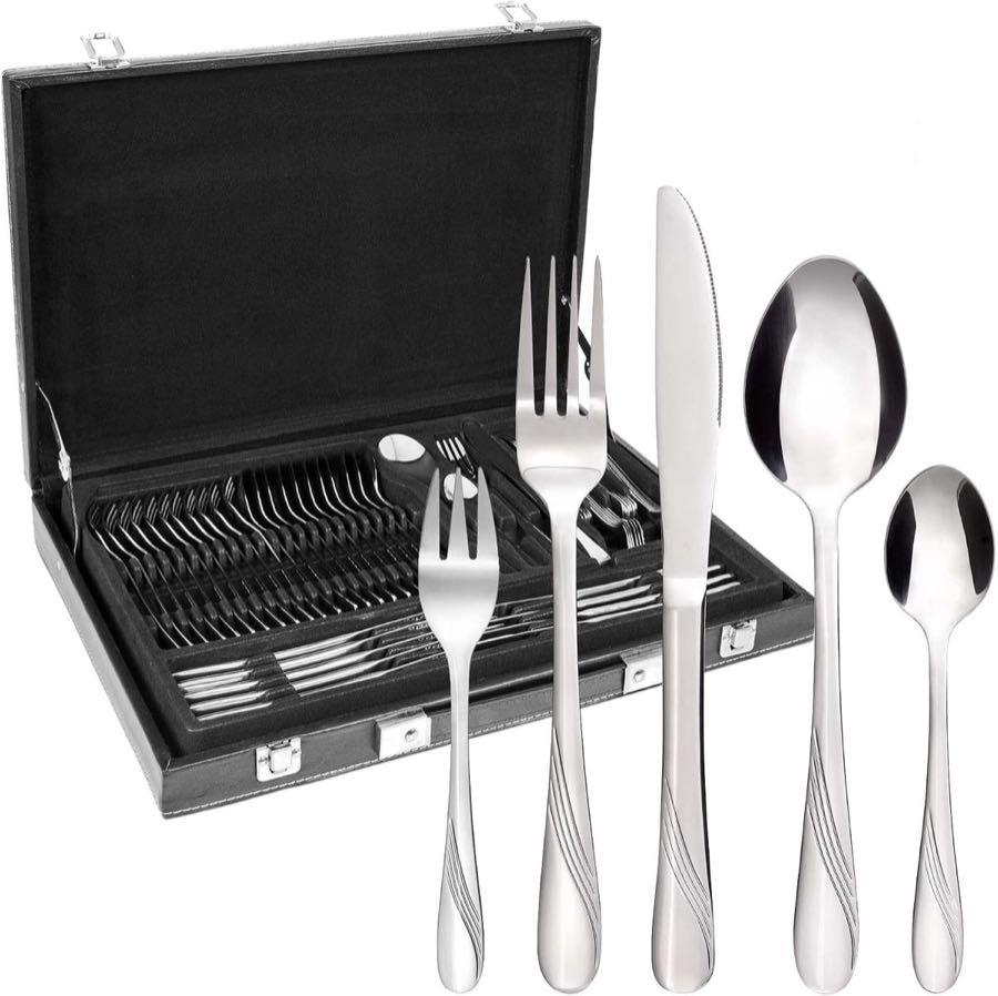 GRÄWE Stralsund Besteckkoffer 60-teilig für 12 Personen