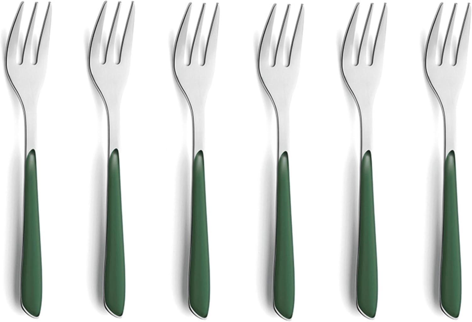 Kuppels Prisma Kuchengabeln 6-teilig Tannengrün