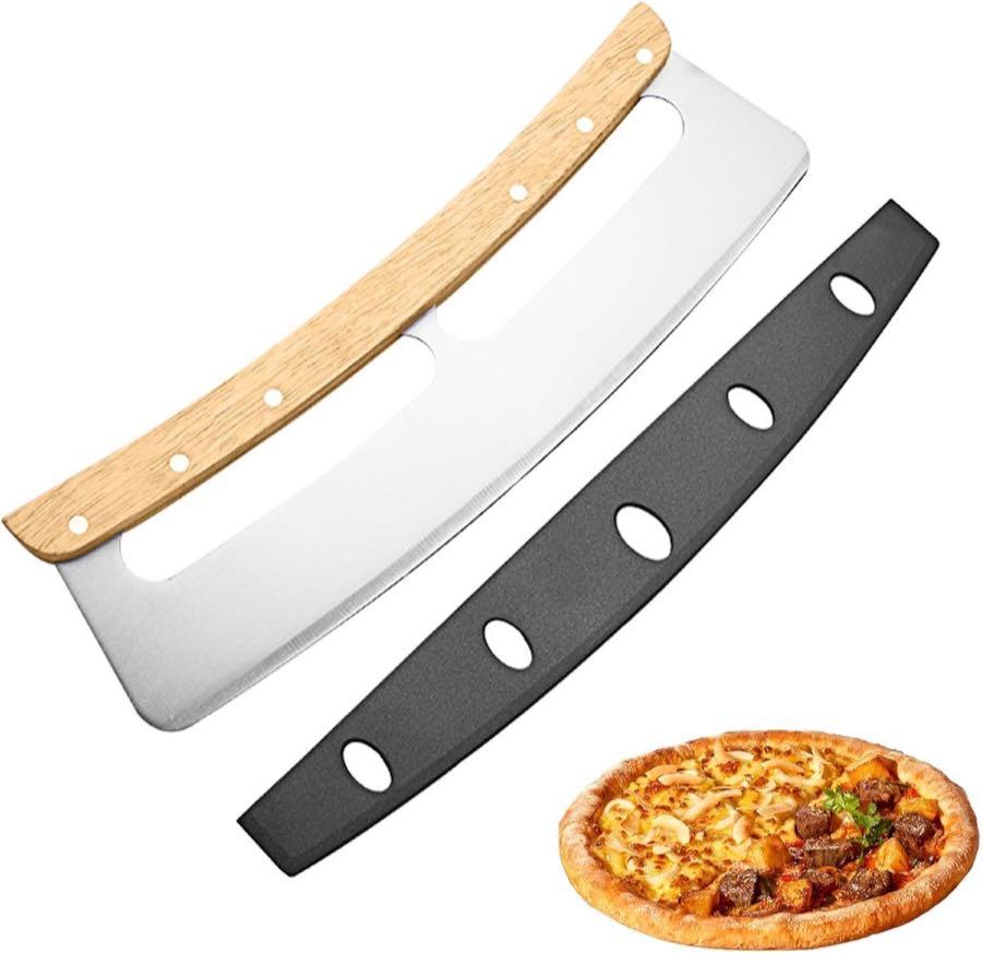 ORAGKE Pizzaschneider 35 cm Eiche