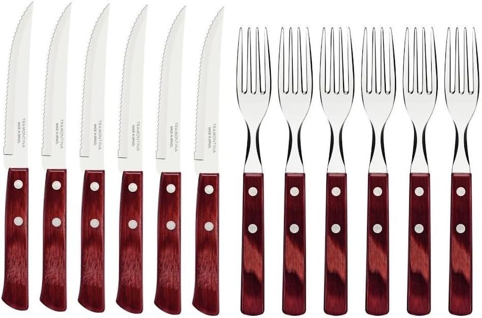 Tramontina Tramontina Steak-/Pizzabesteck 12-tlg. rot