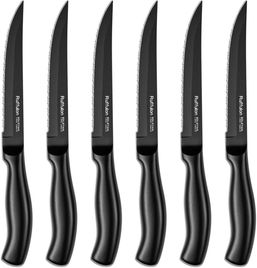 Ruffulon Steakmesser 6-tlg. schwarz