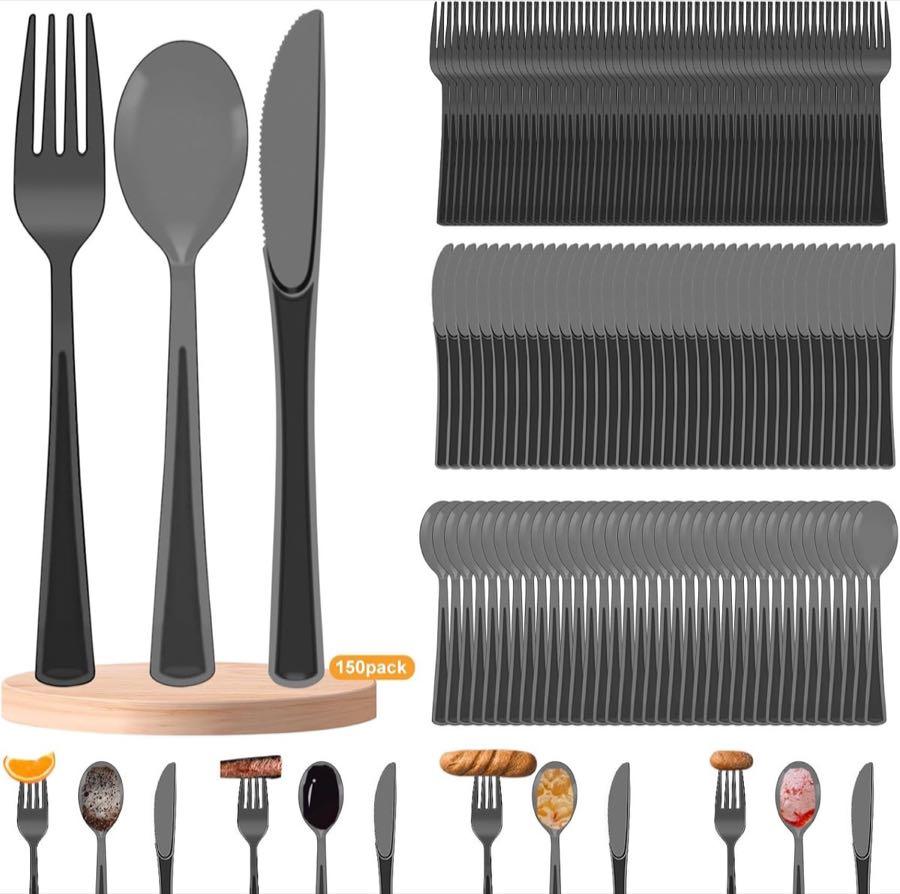 Joyseedi Plastikbesteck 150-teilig