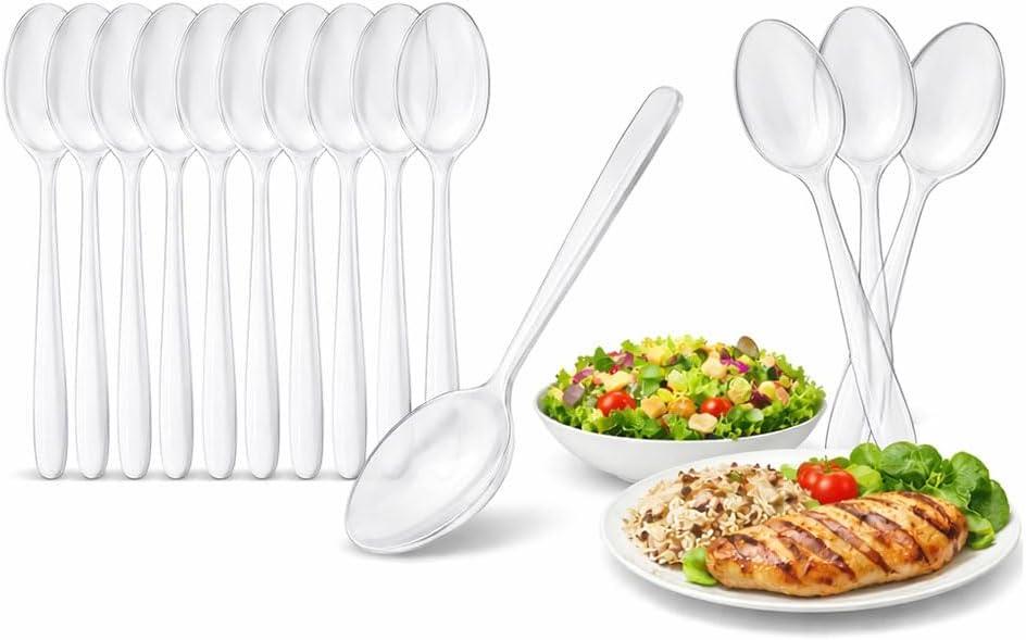 Lauroo Mehrweg-Löffel 100 Stück transparent