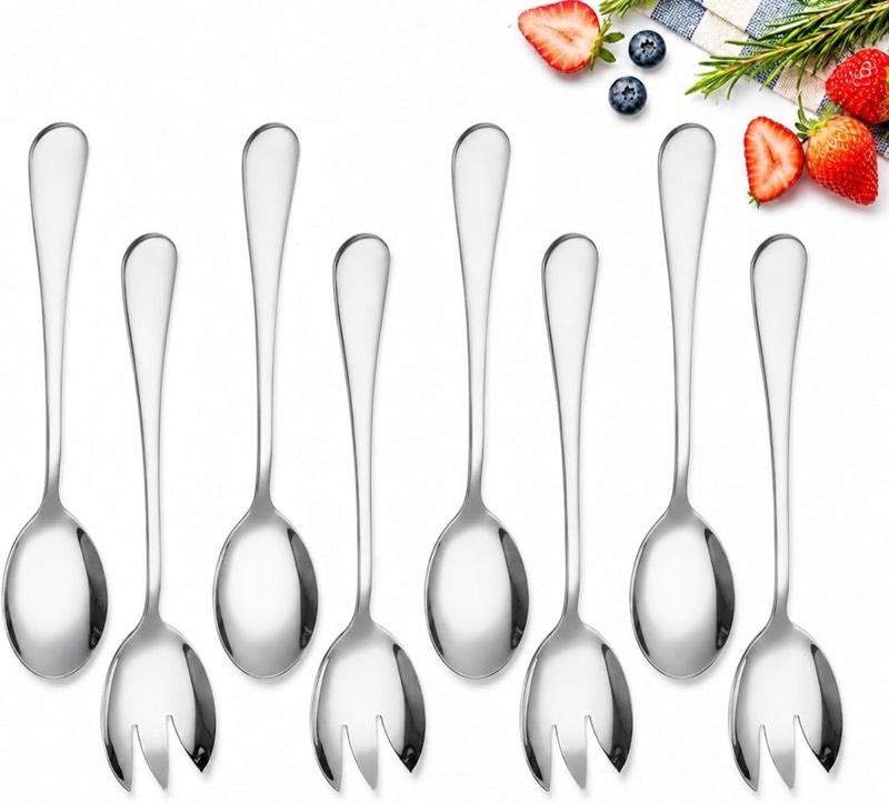 Salatbesteck Edelstahl 8-teilig